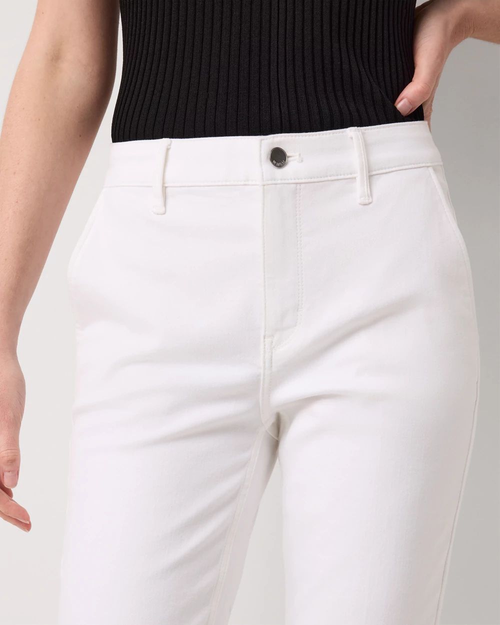 Cuffed High Rise Flare Jean | White House Black Market